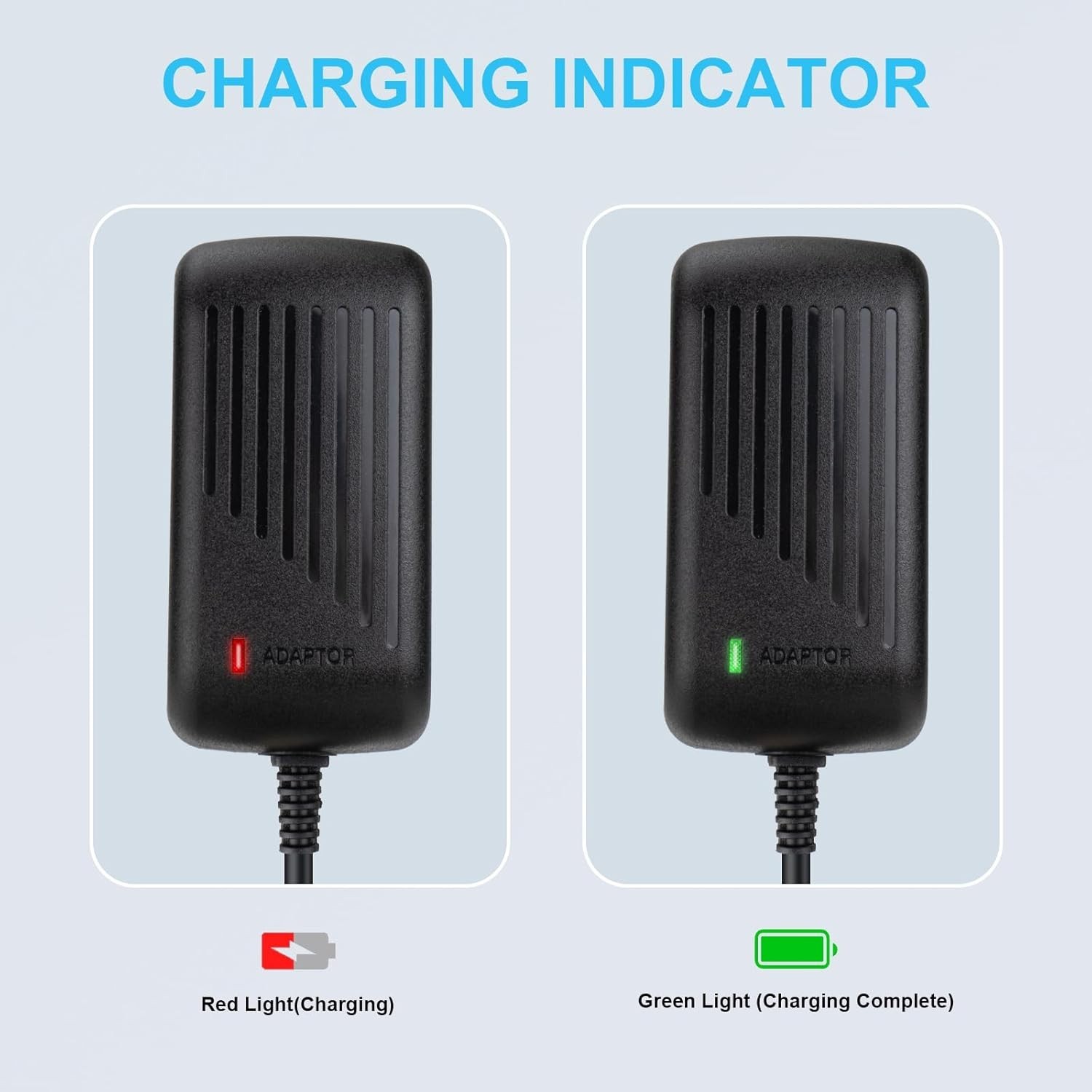 Efficient 24 Volt Charger for Kids Ride-On Cars – LED Charging Status Included