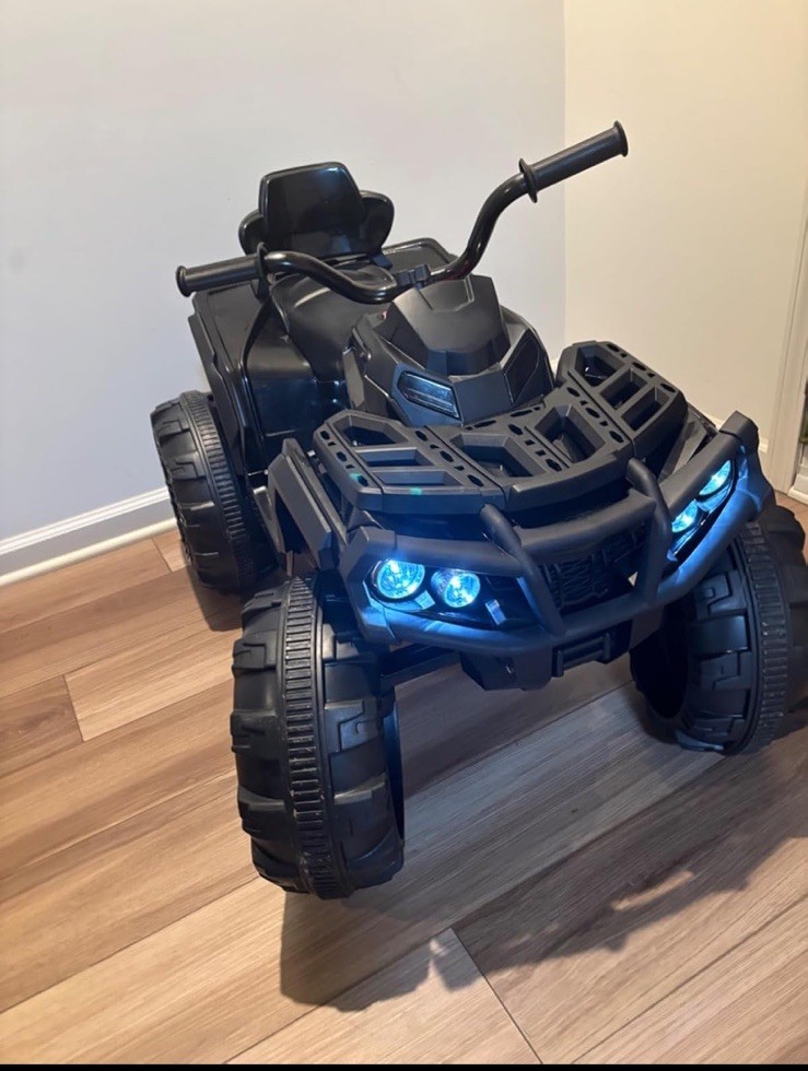 Kids ATV 4 Wheeler, 24V Electric ATV Ride On Toy for Kids, 400W Motor LED Lights