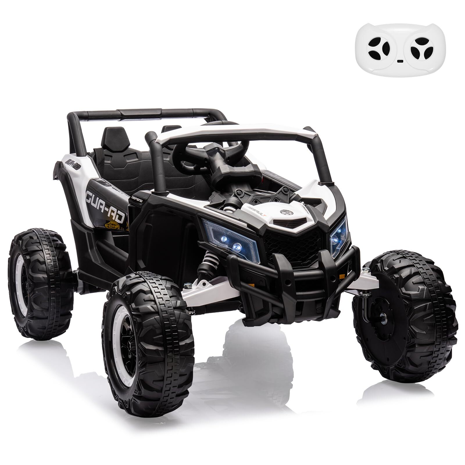 🍎24V Kids Ride-On Utv Car w/ Remote Control Spring Suspension 200W Motor Music
