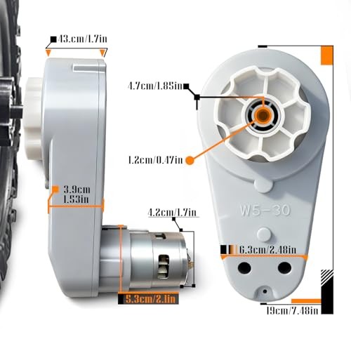 Pair of 24Volt RS775 Fast Motor Gearbox for Power Wheels Motor Upgrade,2PCS
