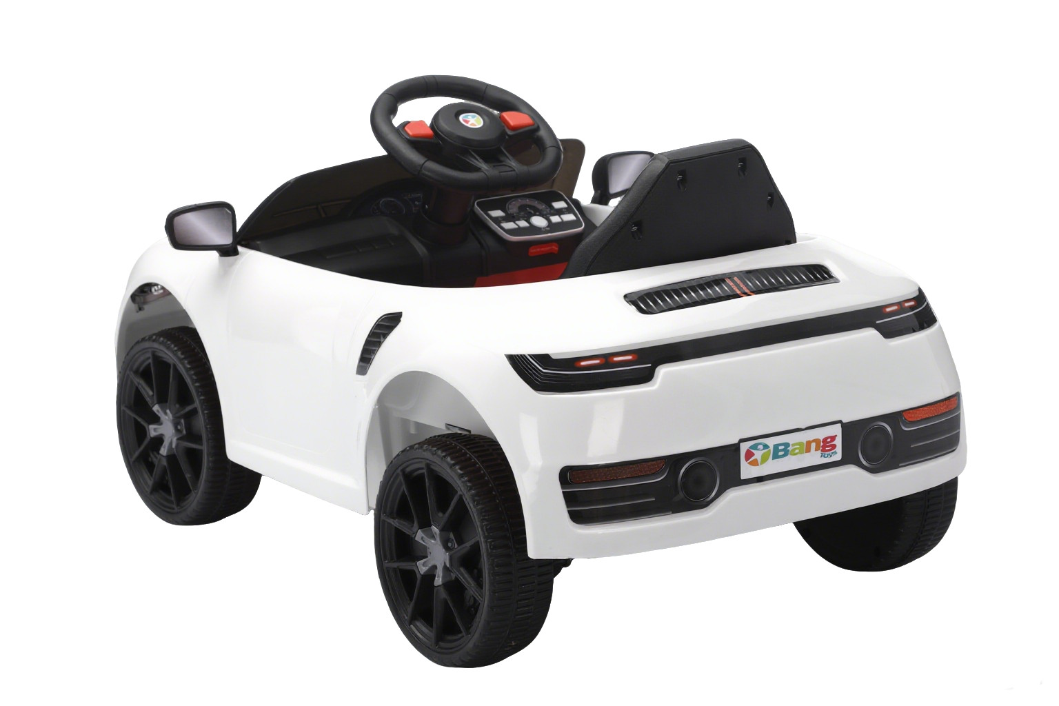 Ride on car Kids Electric Car Riding Toys for Kids W/Remote Control Swing White