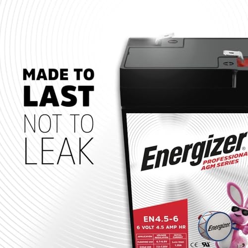 EN4.5-6, 6 Volt 4.5 Amp Hr, Long Lasting Sealed Lead Acid AGM 1 Pack