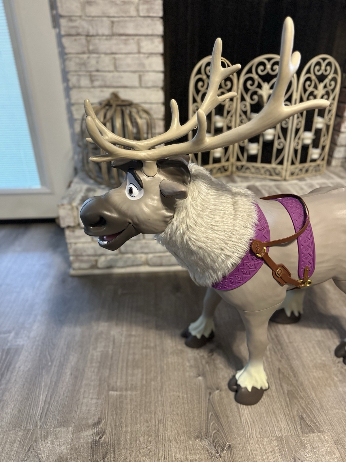 Disney Frozen 2 My Size Playdate Sven Reindeer Ride On Toy with Sounds Life-Size