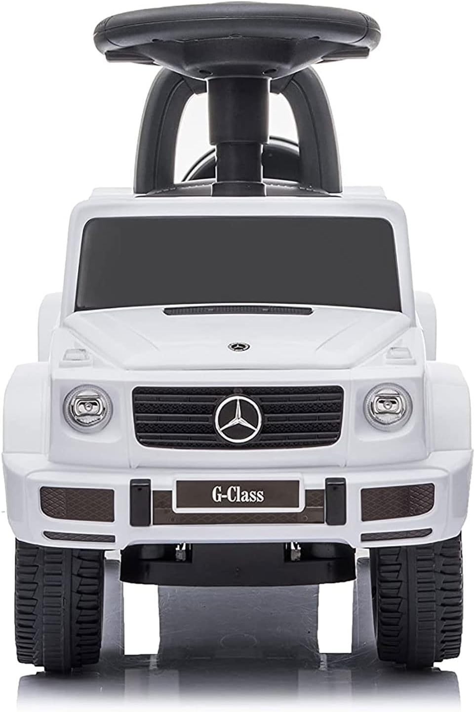 Mercedes G-Wagon Ride-On Toy Car – White Design with Safety Features