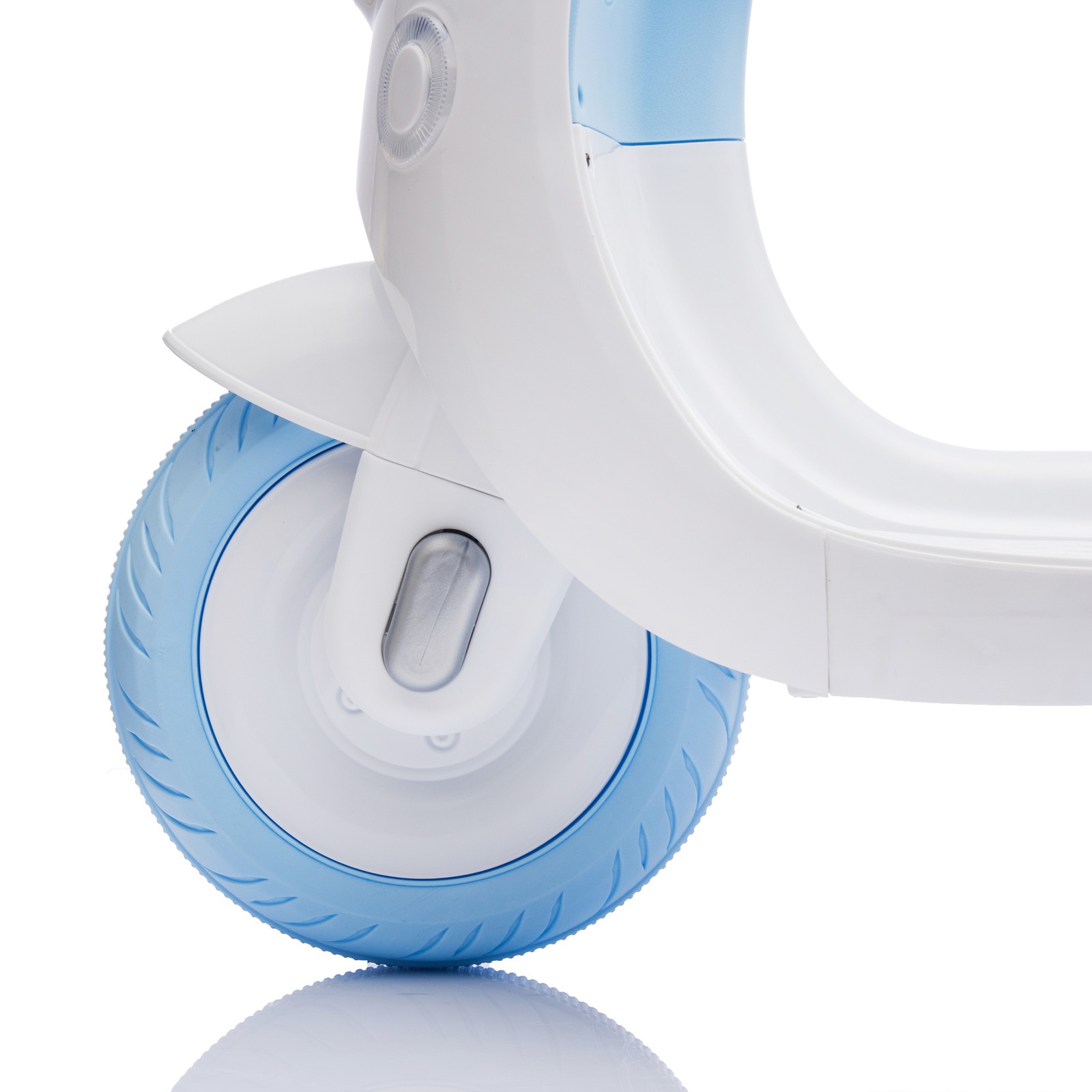 12V Two Motors Kids Ride On Level Up Two-seater 3 Wheel Toy for Kids 3-6 Blue