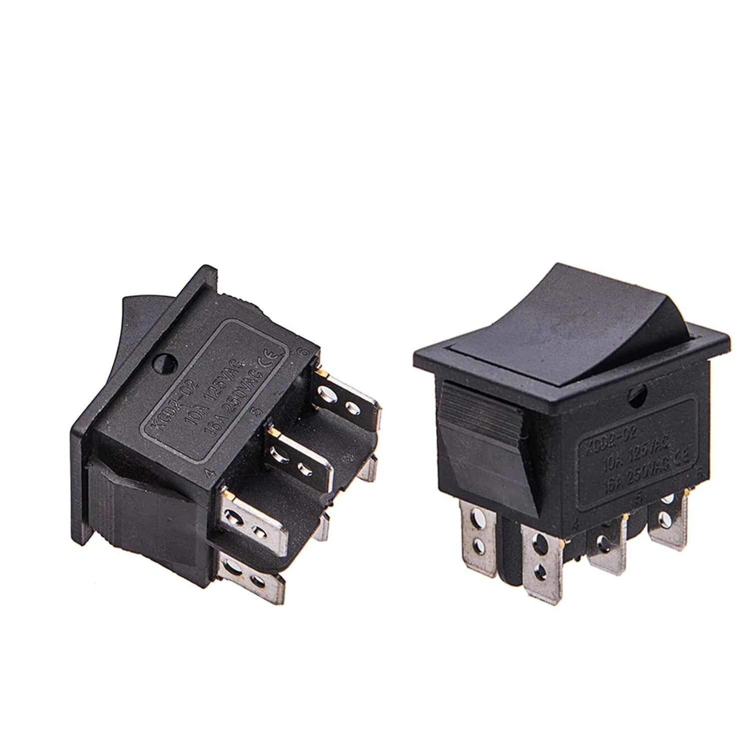 2 Pcs Power Wheel Gas Switch (6 Pin), Universal Accelerator Foot Pedal for Kids