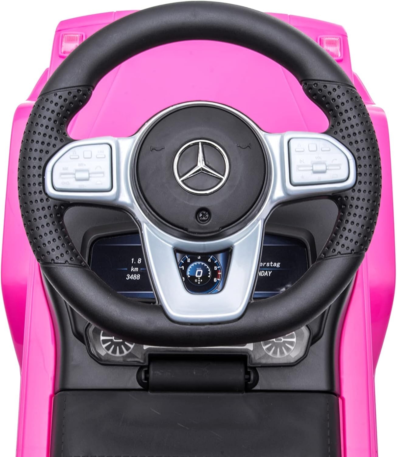 Luxurious 3-in-1 Pink Mercedes G-Wagon Push Car: Safe Ride for Toddlers