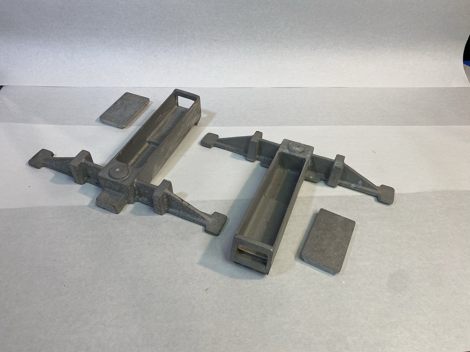 Live Steam NOS Mercer Freight Car Ends/Bolsters Compatible With Many Trucks.