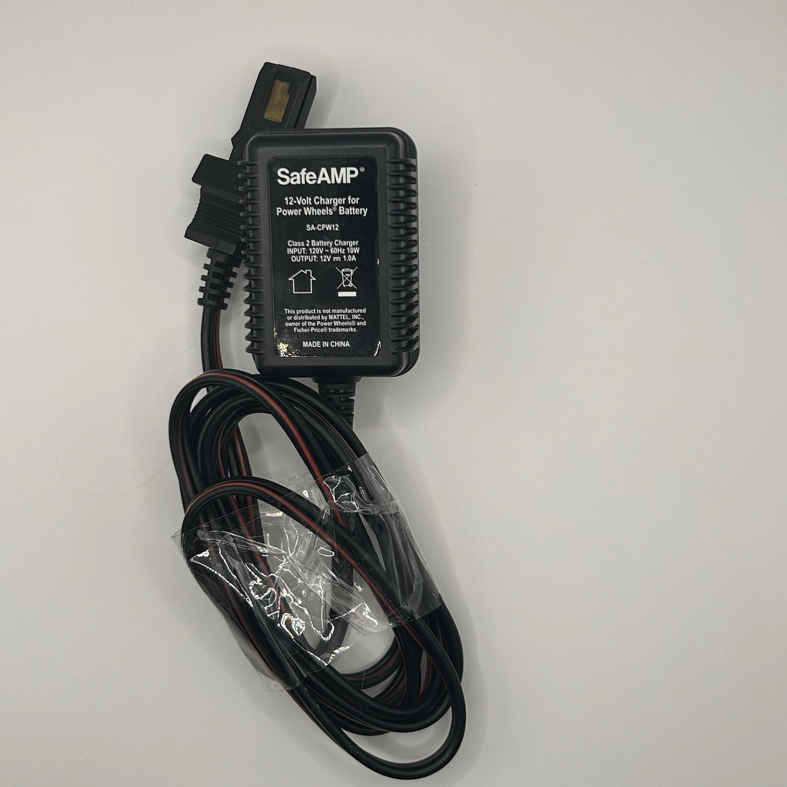 Safe Amp Power Wheels charger SA-CPW12 12v black plug