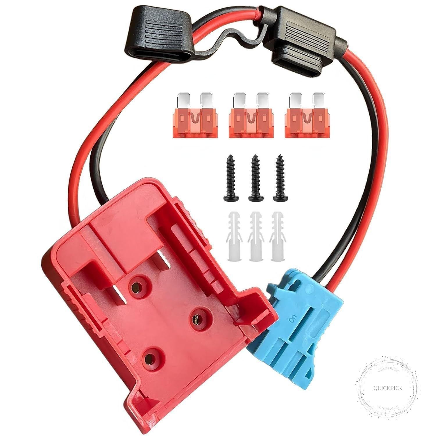 Adapter for Power Wheels Vehicles – for Milwaukee M18 18v Battery Adapter with