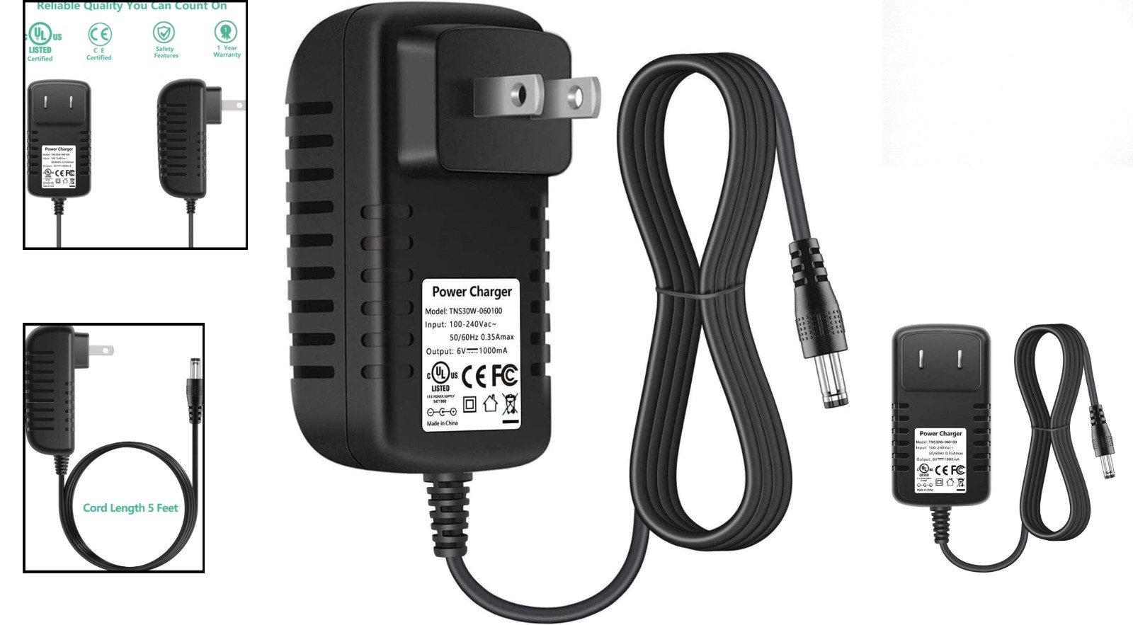 Universal 6V Battery Charger for Toddler Ride-On Cars – Fast Charging & Safe