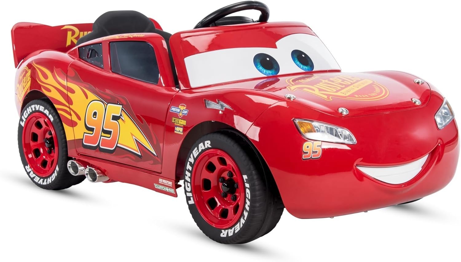 Disney Cars Lightning McQueen Battery-Powered Vehicle w/ Sound Effects, Ages 3+