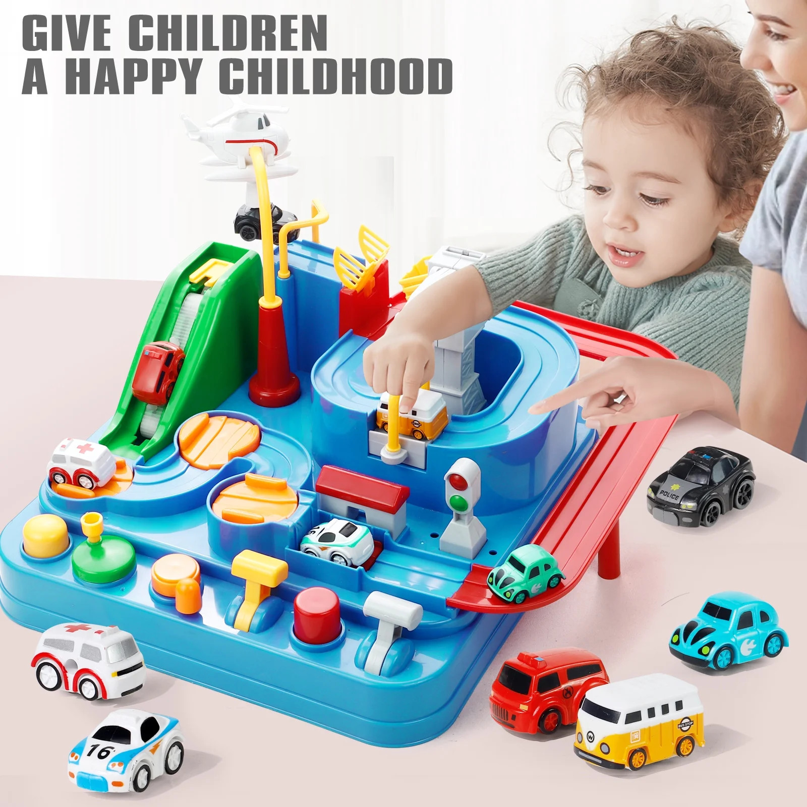 RACE CAR TOY SET Race Track Playset