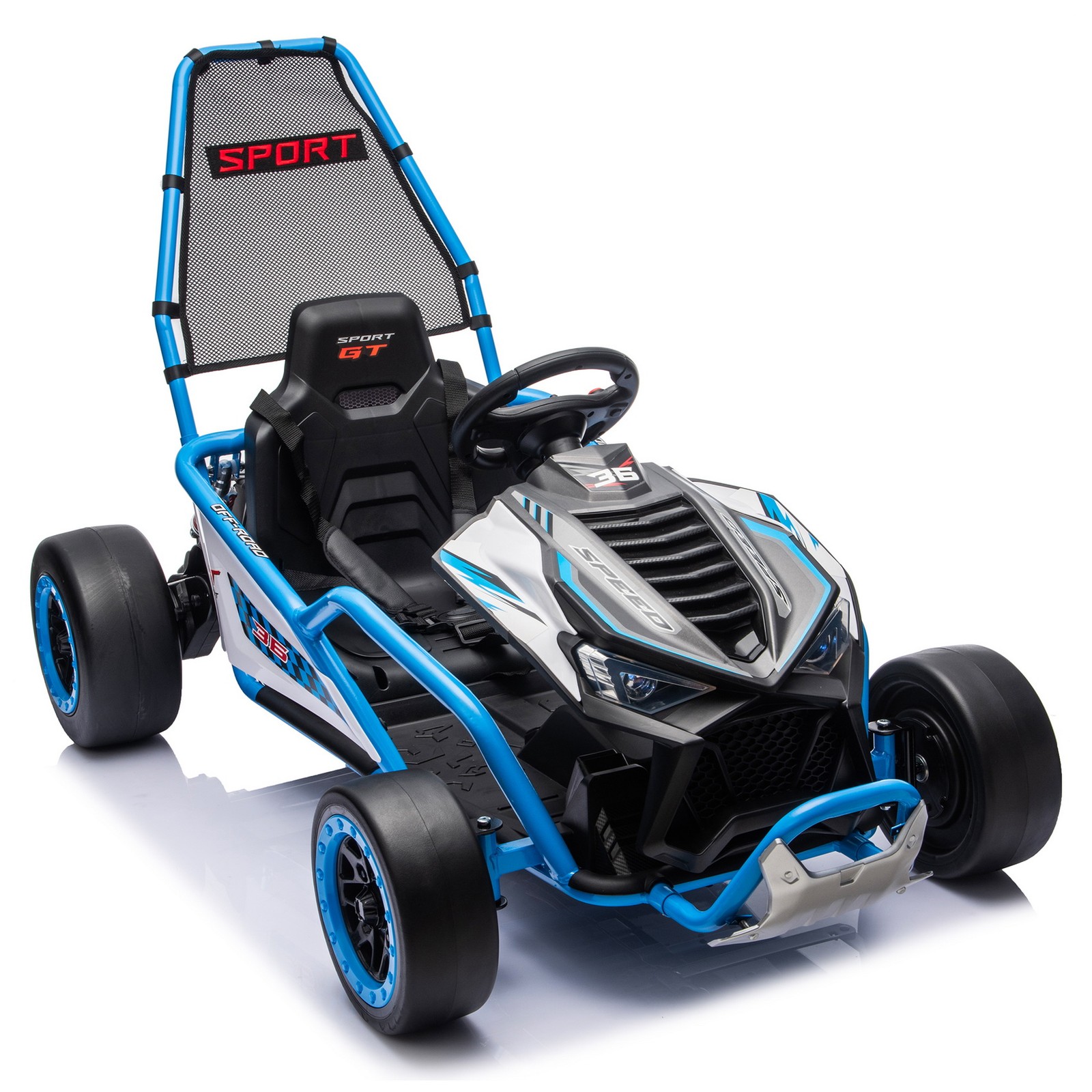 24V 400W Electric Crazy Go Kart Kids Ride on Drift Car EVA Tires Rear Suspension
