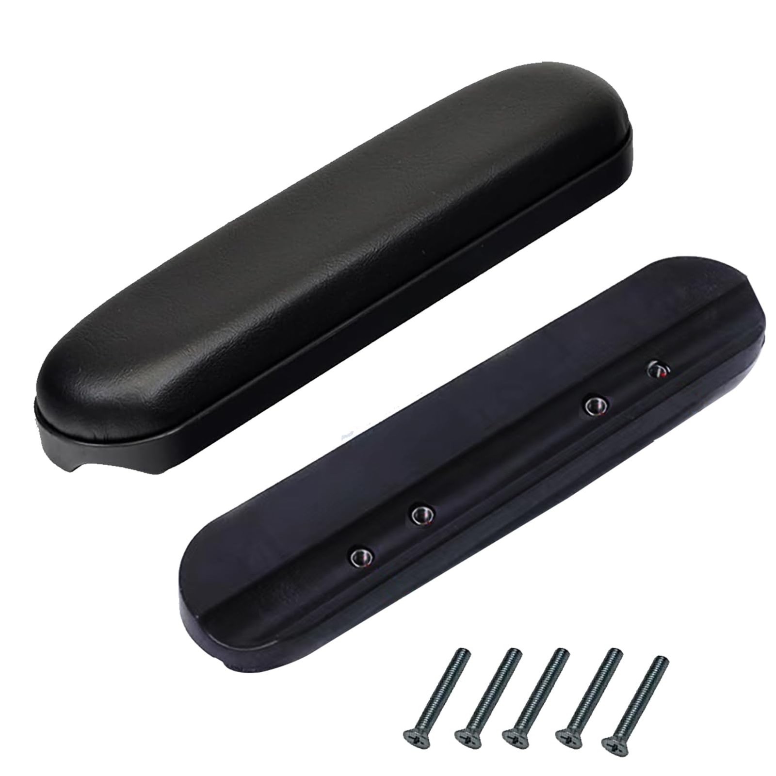 Universal Wheelchair Armrest (9-1/8 “) Black, with Hardware, Replacement Viny…