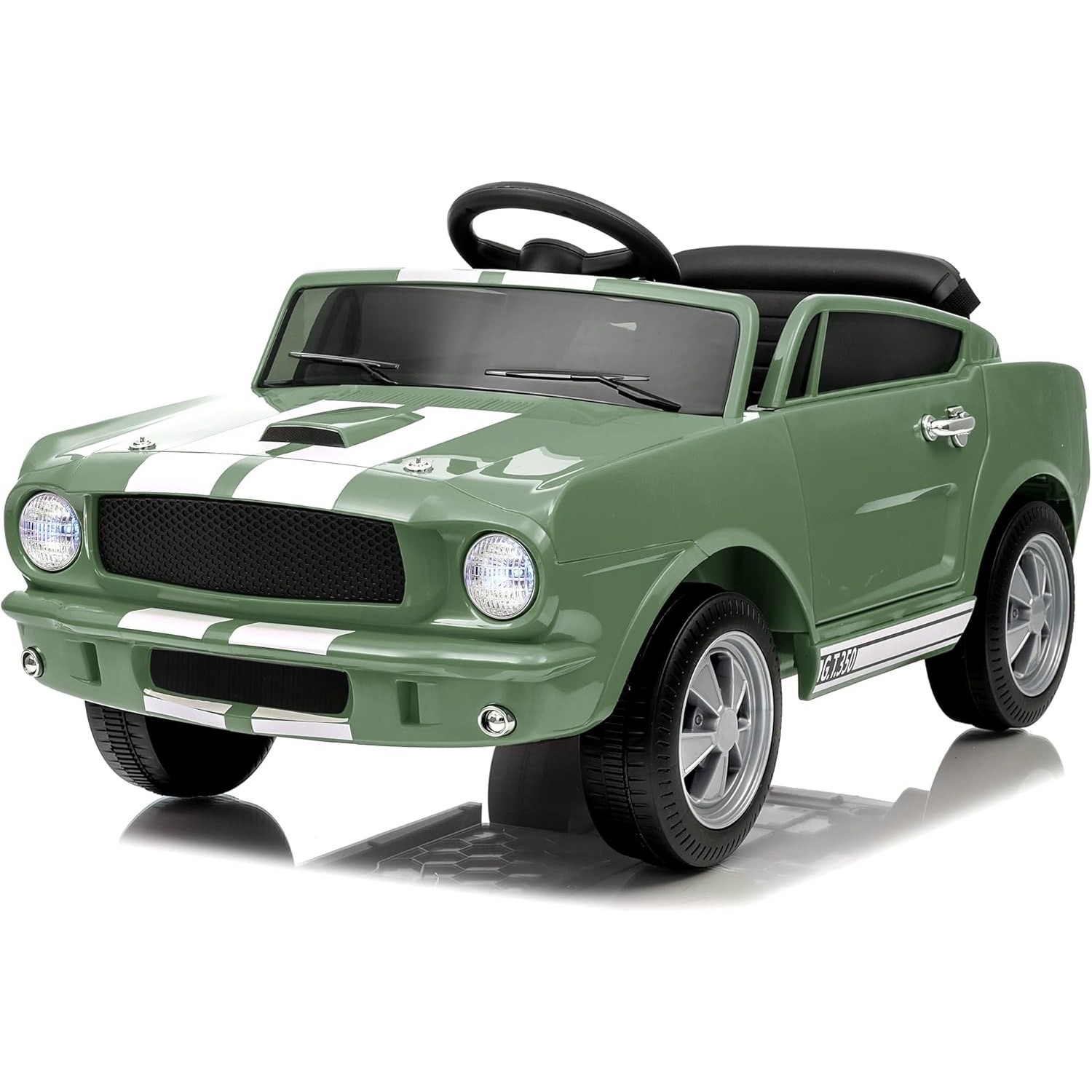 12V Electric Ride On Car for Kids, Remote Control, LED, Music, 3 Speeds, Safety