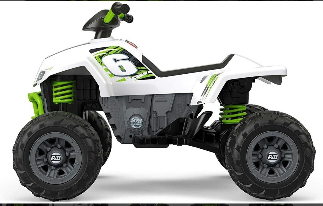 12 V Powerwheels Kids Electric Ride On Racing Atv Quad Bike Dft879665