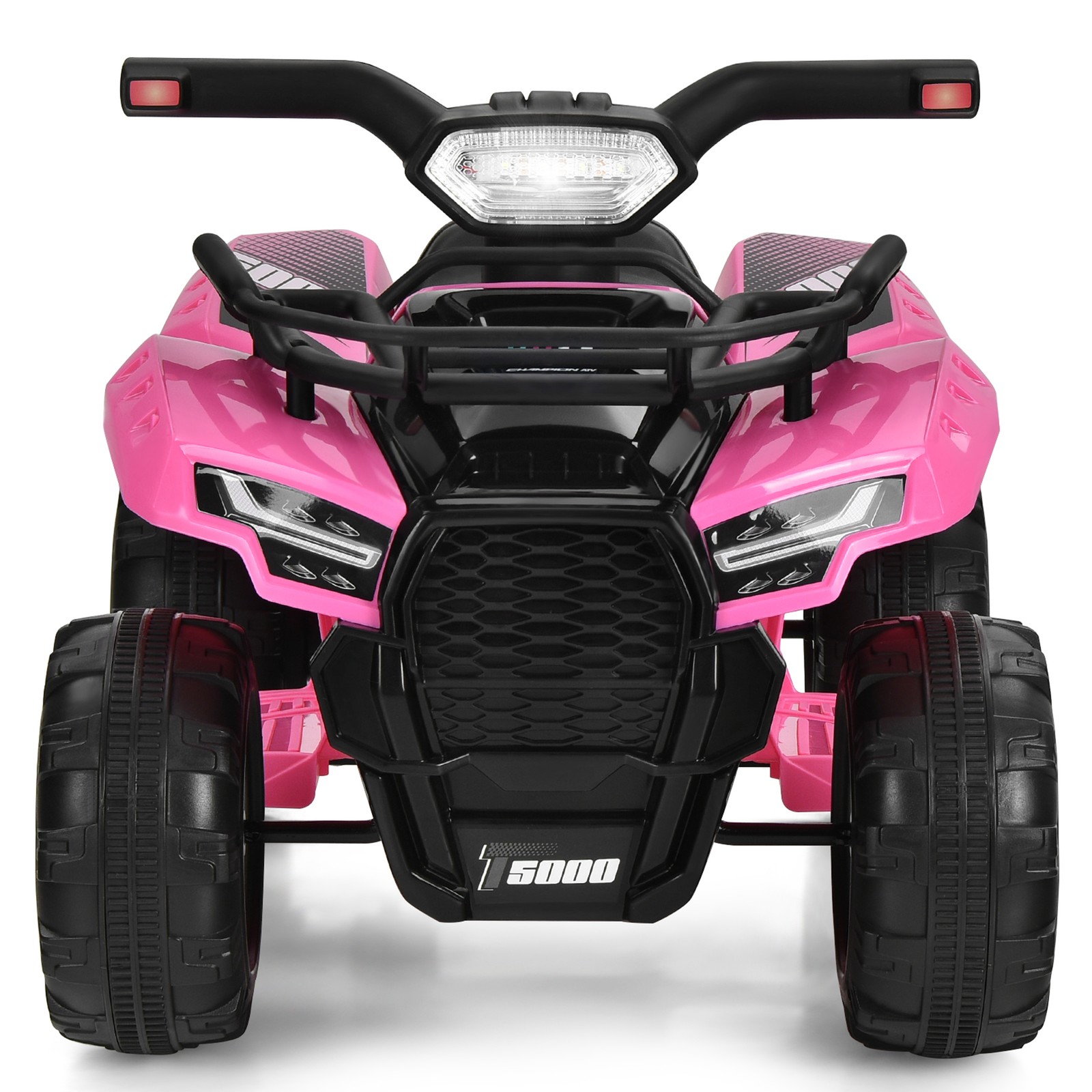 6V 4 Wheels ATV Quad Ride On Car Kids Ride-On Toy w/ Music Horn LED Light Pink