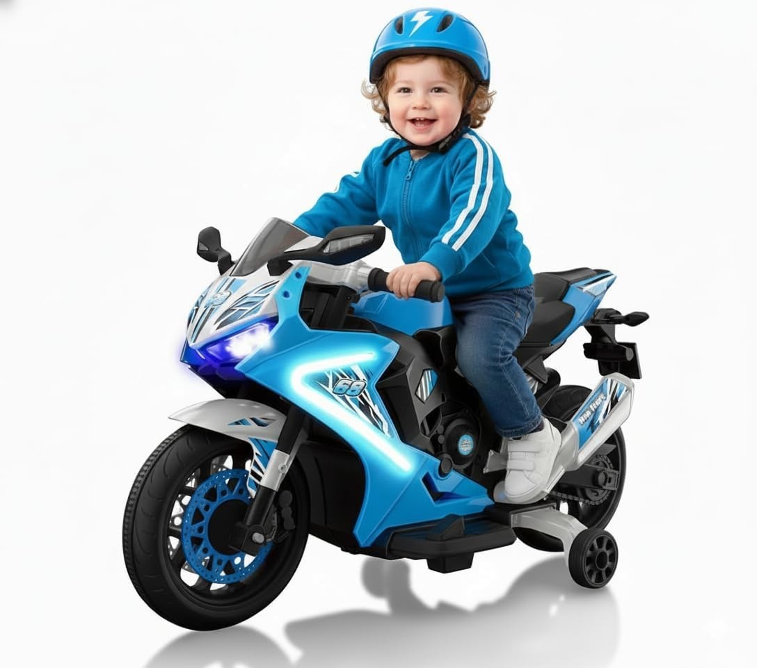 Toddler Bike with LED Headlights – Realistic Sound Effects