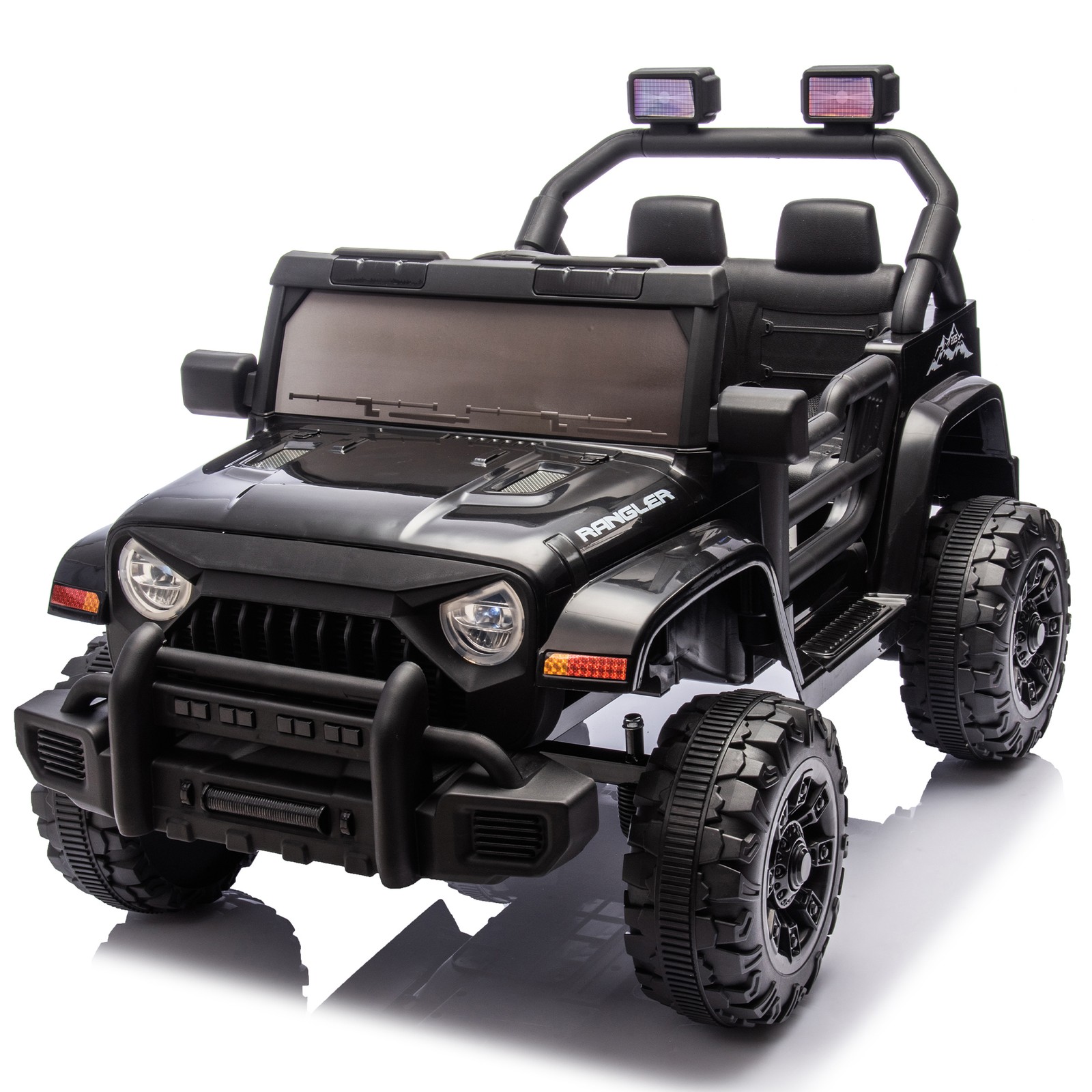 12V Kids Ride On Electric Car W/Parents Control Dual Drive Headlights
