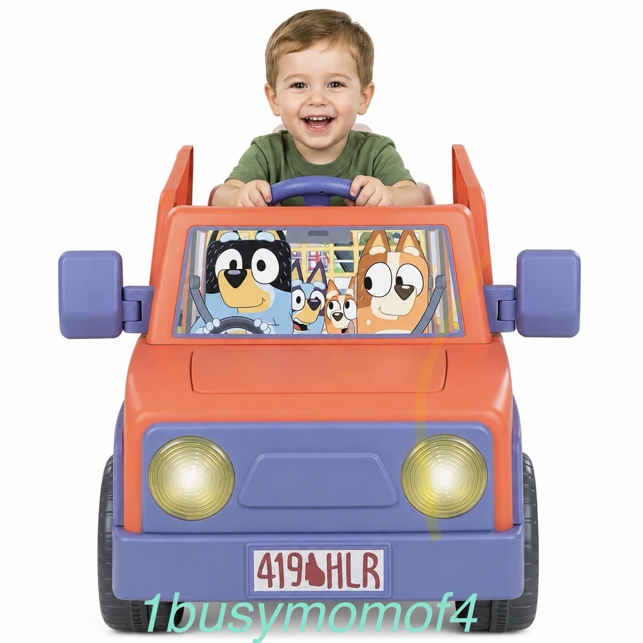 Bluey Heeler Family 12-Volt Battery Powered Ride-On Car Truck Ages 3+