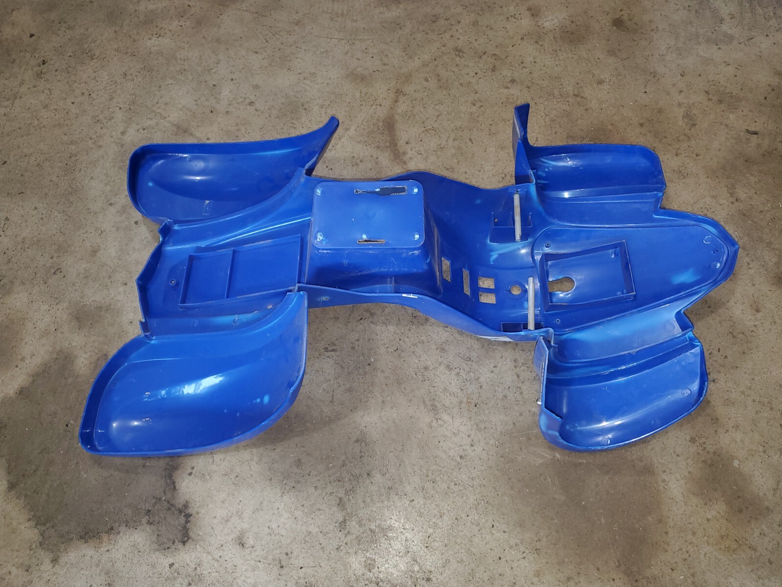 12V Yamaha Raptor Dumar Power Wheels Kids ATV Blue Plastic Body Fenders