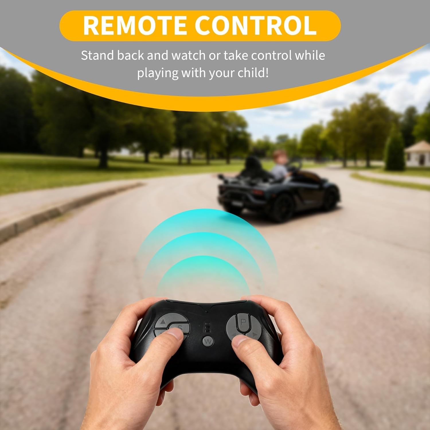 12V Lamborghini Licensed Electric Ride On Car for Kids w/ Remote,Music,LED Light