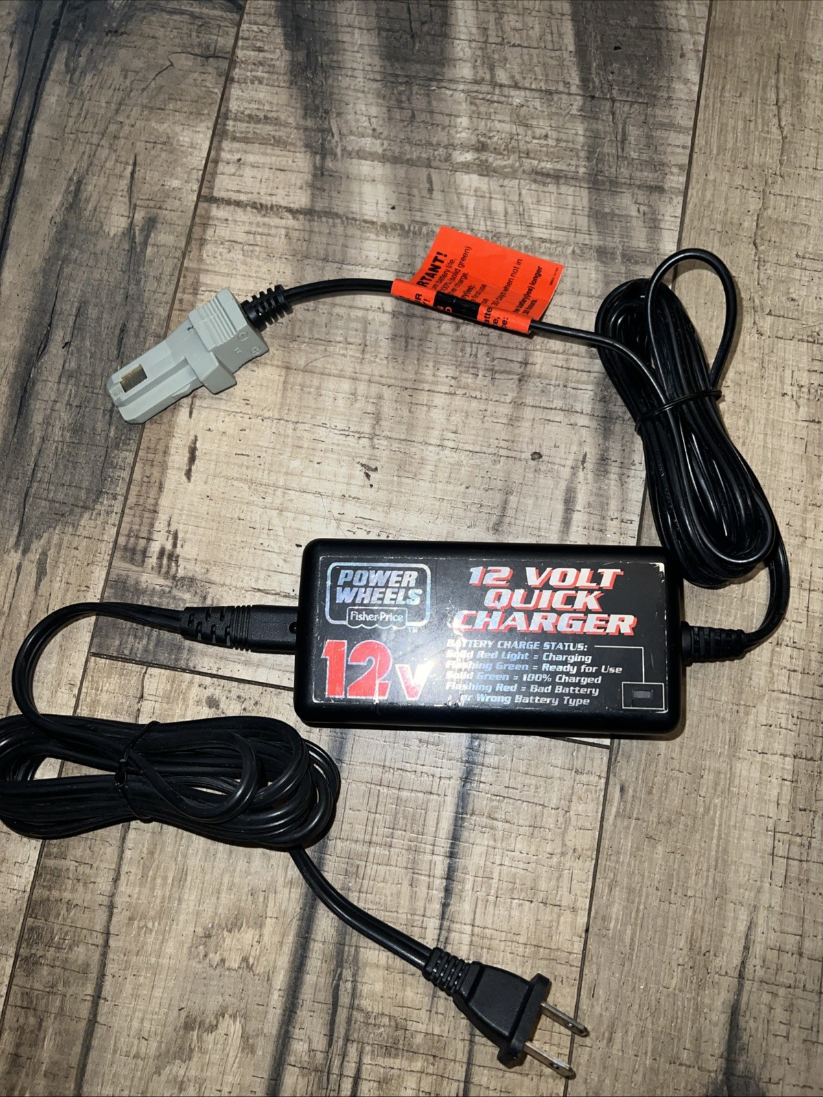 Fisher-Price Power Wheels Quick Charger 12 Volt Battery Mod: 00801-1429 12V 2.5A
