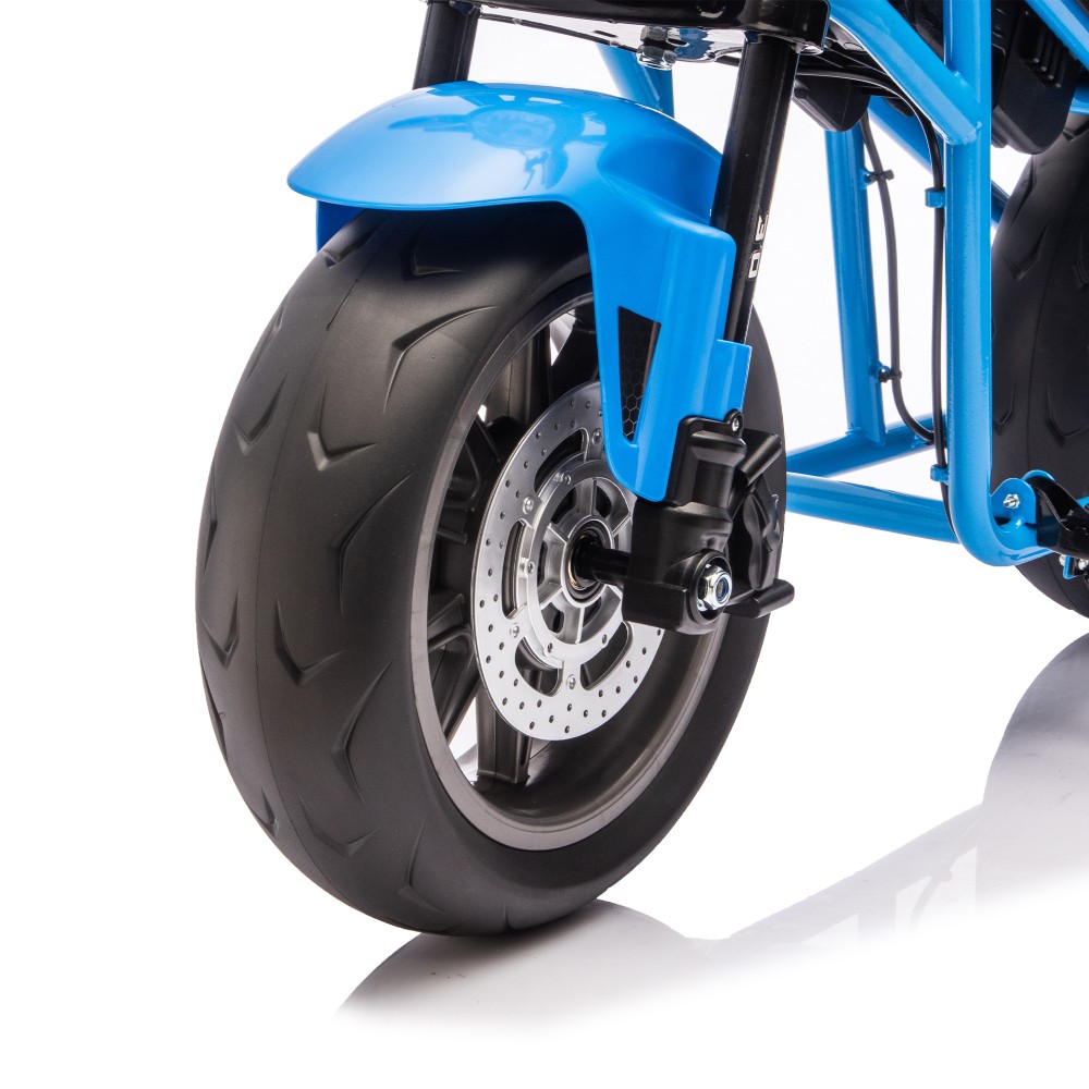 24V300W Kids XL Electric Toy Muscle Motorcycle 11.18MPH Dual Suspension
