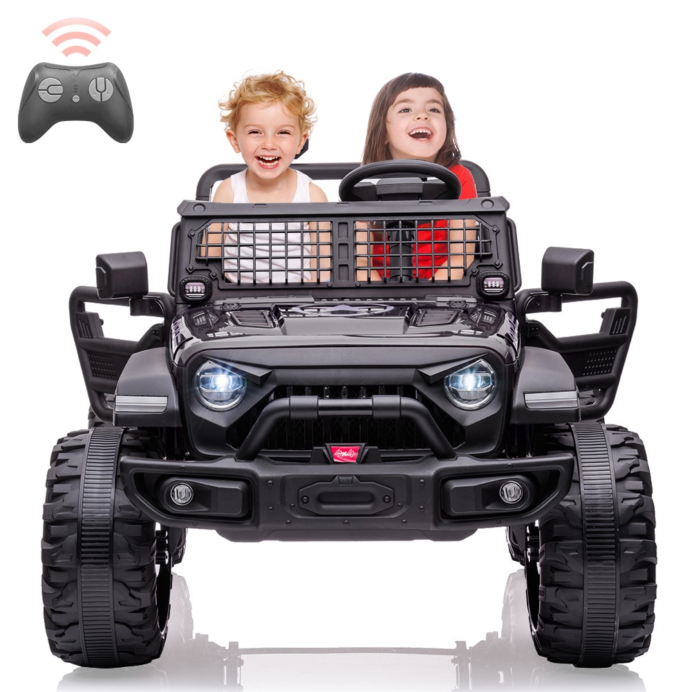 24V 2 Seater Kids Ride On Truck Dual 120W Motor Remote LED FM USB Music
