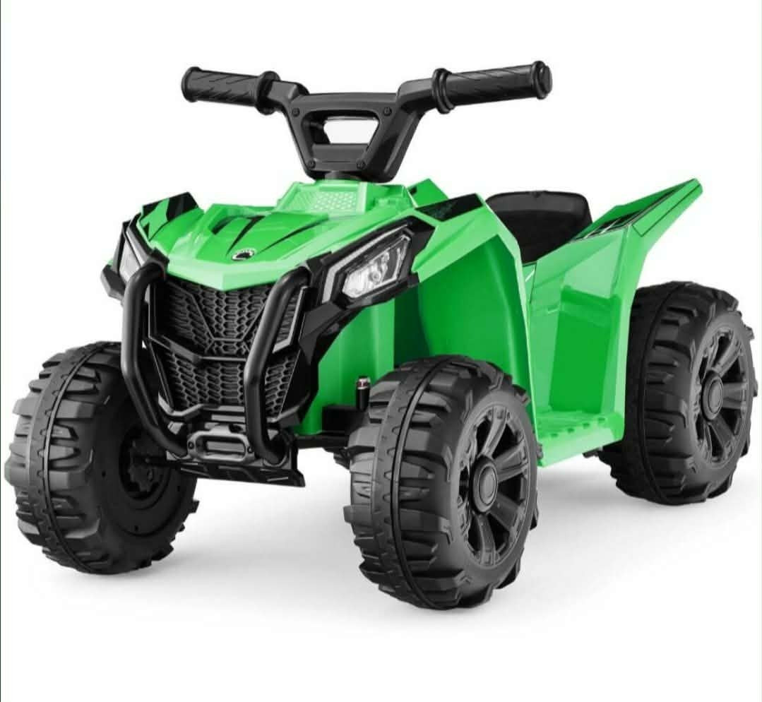 Kids Battery Powered Ride-On ATV Quad 4-Wheeler Green Ages