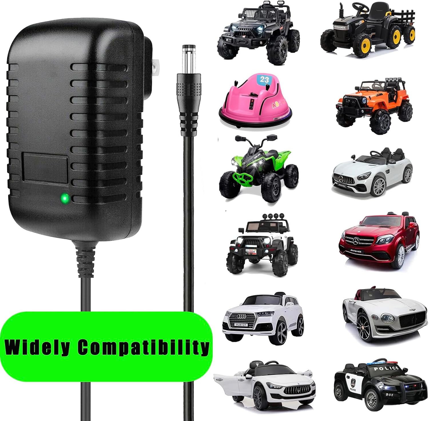 6V Charger for Kids Ride on Toys Car, 6 Volt Battery Charger Replacement for Kid