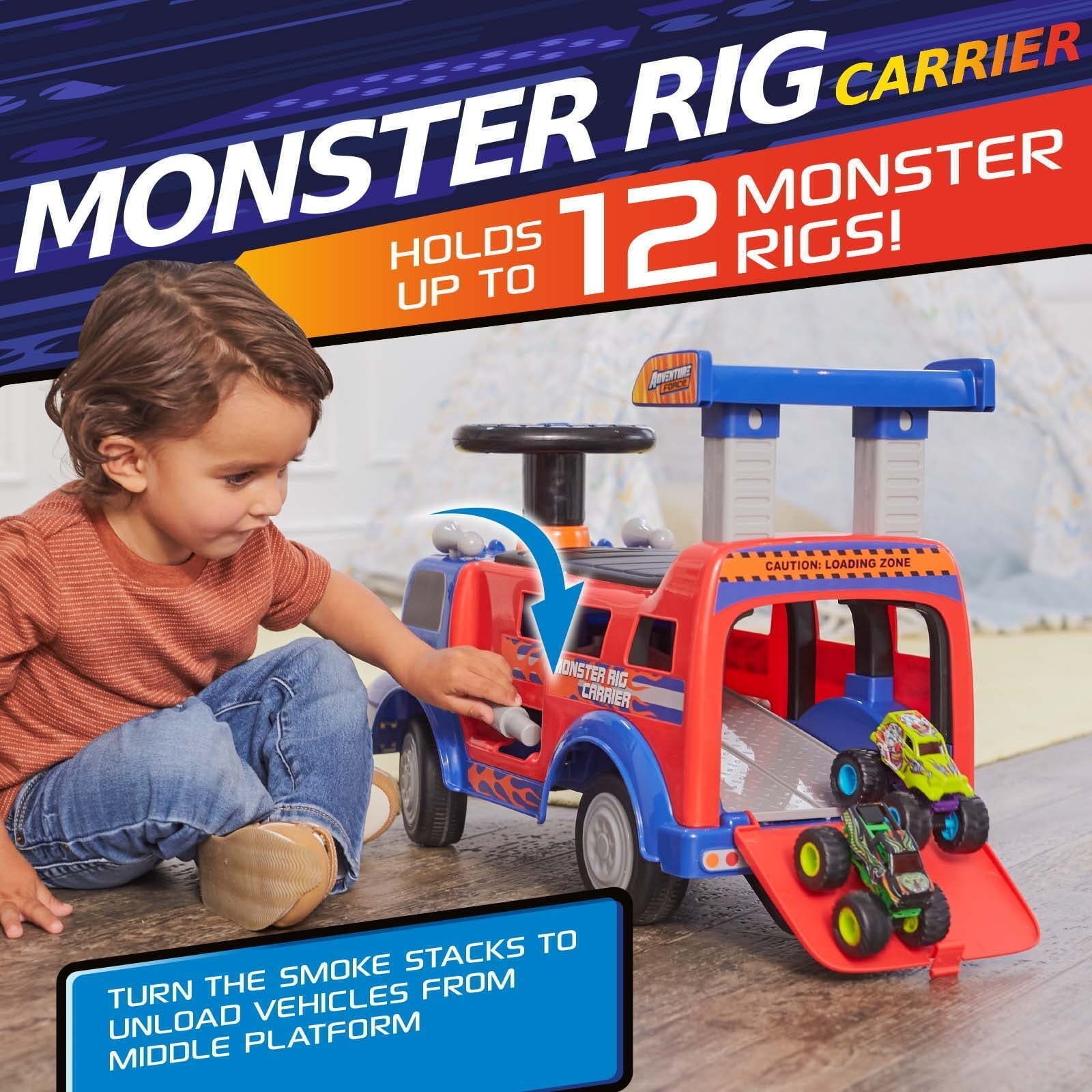 Kids Rig Carrier Transportation Ride on Toy for 1-3 Years Old, Supports 44 lbs