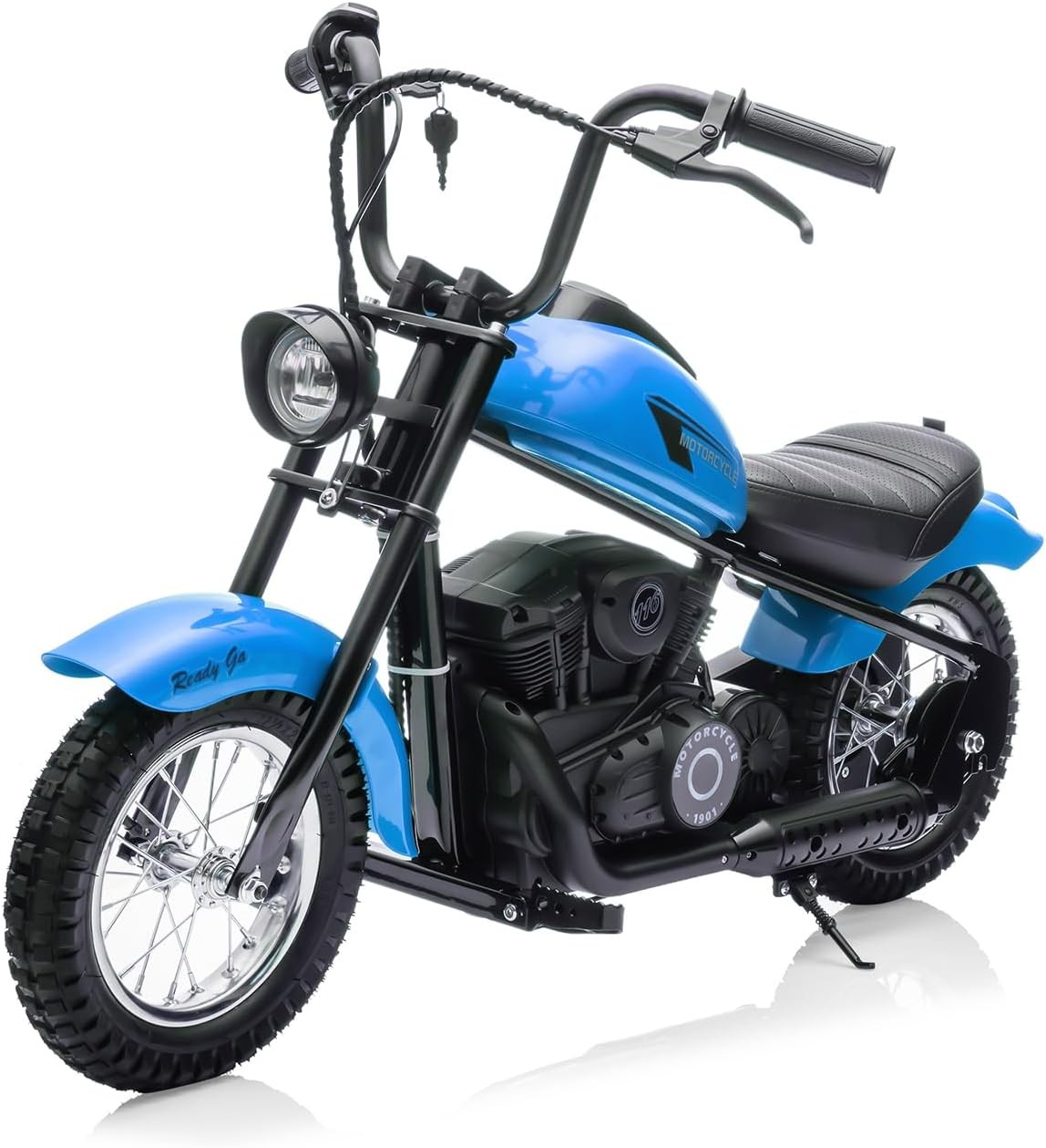 Kids Electric Dirt Bike (Ages 8-14) 24v 250w,LED,Leather Seat,Dual Speed Modes