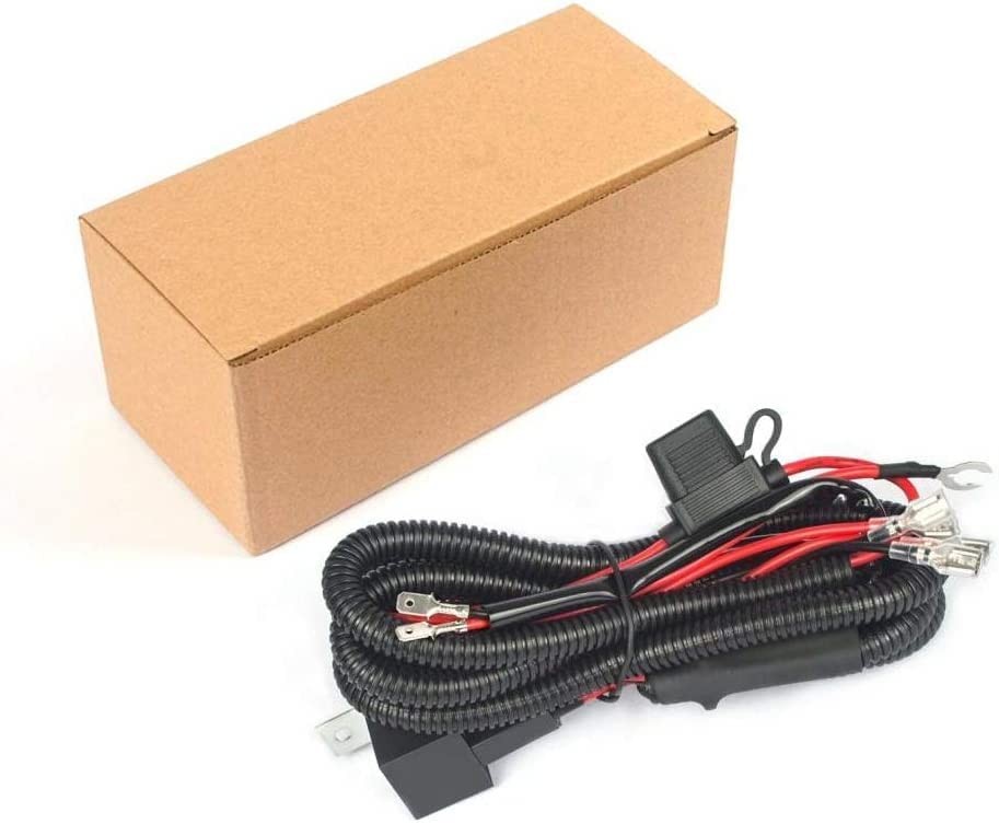Somaer 12V Horn Wiring Harness Relay Kit for Car Truck Grille Mount Blast Ton…