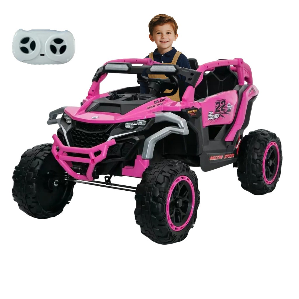 12V Kids UTV 2 Seaters Ride on Truck Electric Car Toy with Remote Flashlights