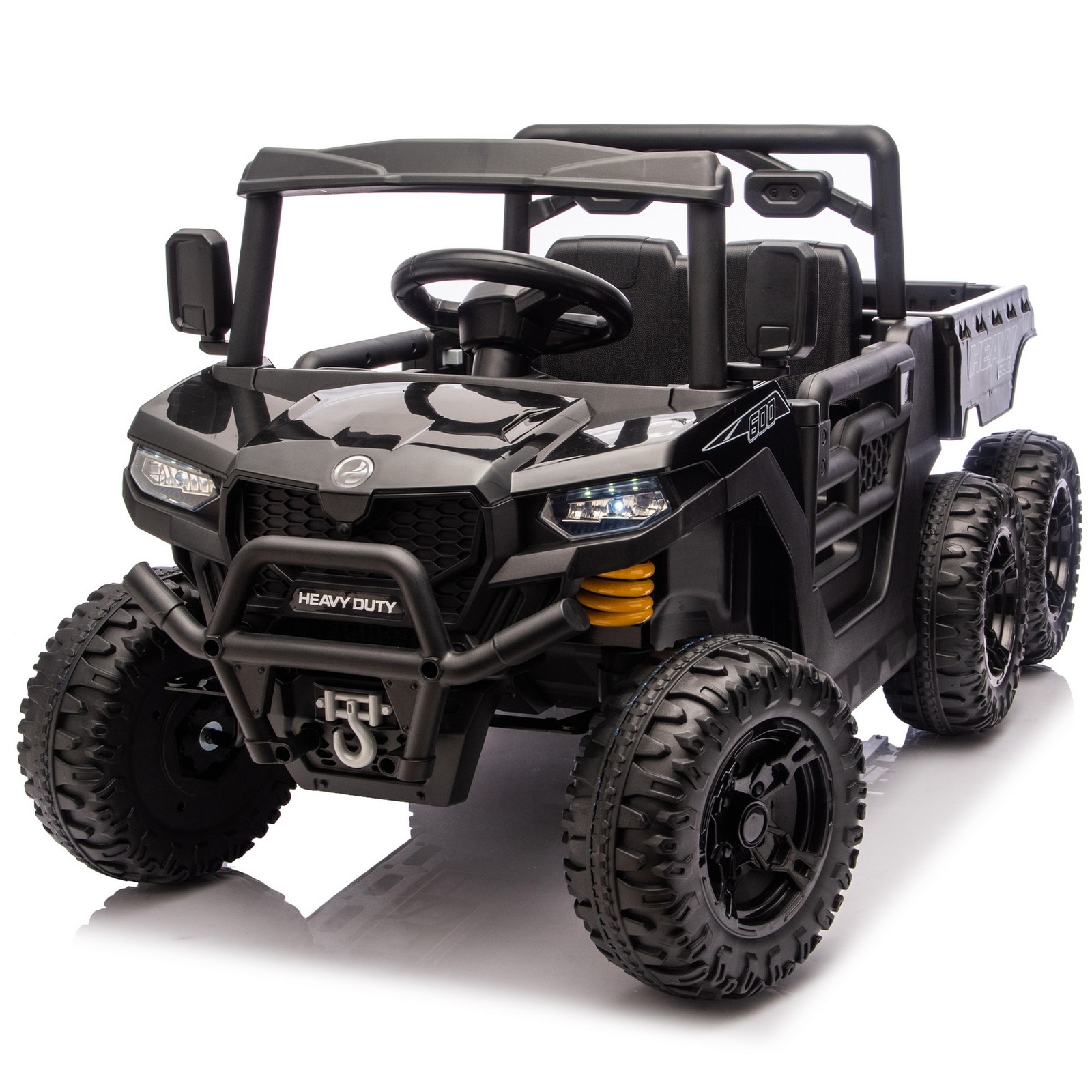 24V 440W Kids Ride on Dump Truck UTV Toy Car 4WD 6-Wheels Parent Control Music