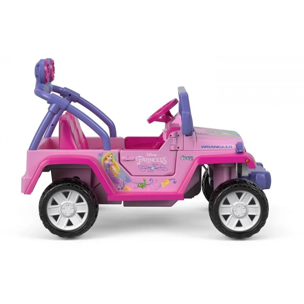 NOS Power Wheels Disney Princess Jeep Wrangler Battery Ride-On Car- FLC45-9665