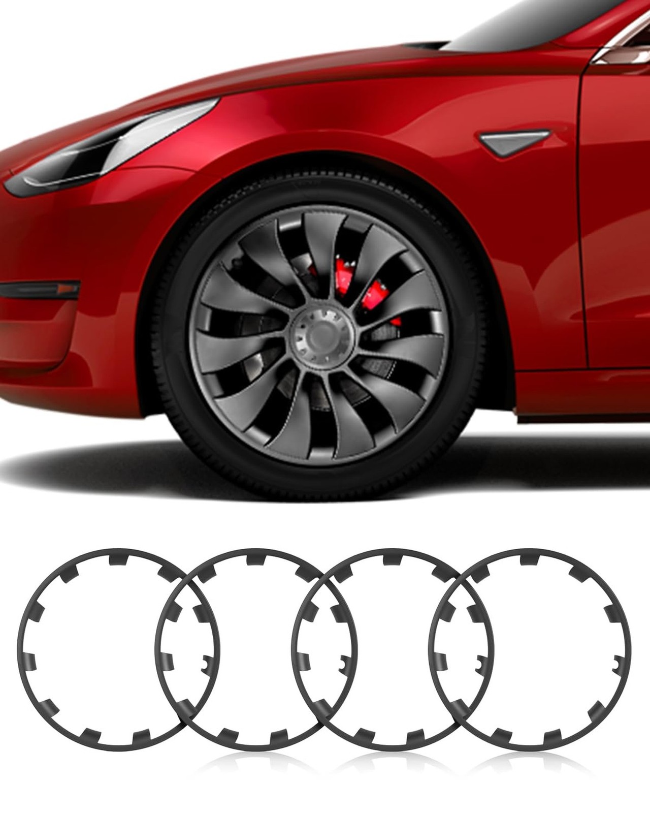 Model Y All-in-one Wheel Rim Protector for Tesla Model Y 21” Uberturbine Whe…