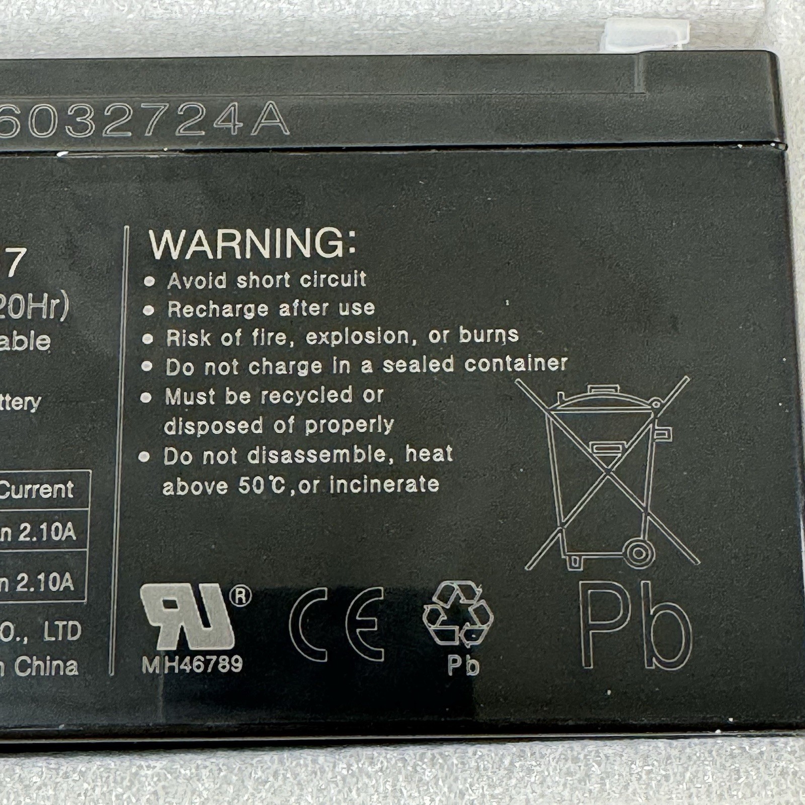 24v 7ah Battery for Ride on Toys car utv 12fm7 20hr 24 Volt Valv
