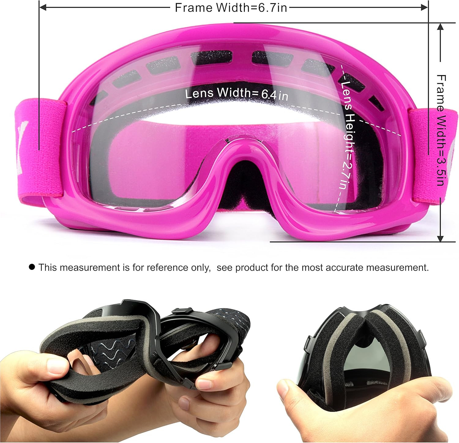 YH15 Anti-Fog Impact-Resistant Kids Youth ATV Off-Road Dirt Bike Motocross Goggl