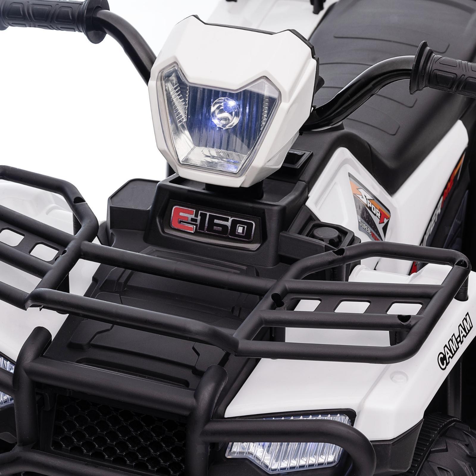 12V Ride on ATV for Kids, Kids Electric 4 Wheeler with Headlight,