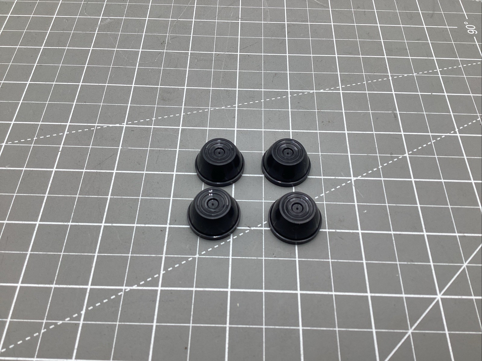 00801-1939–Power Wheels Retainer Cap Push Nut Black .437 Replacement (4 Pack)
