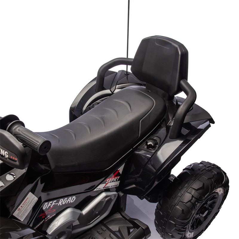 24V Kids Ride On Toy Electric ATV 4-wheel shock absorber 1.24-3.73MPH Aged 3-12