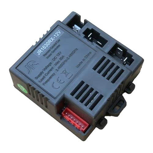 JR1630RX 12V 2.4G Remote Control and Receiver, for Kids Ride On Toys, 12V