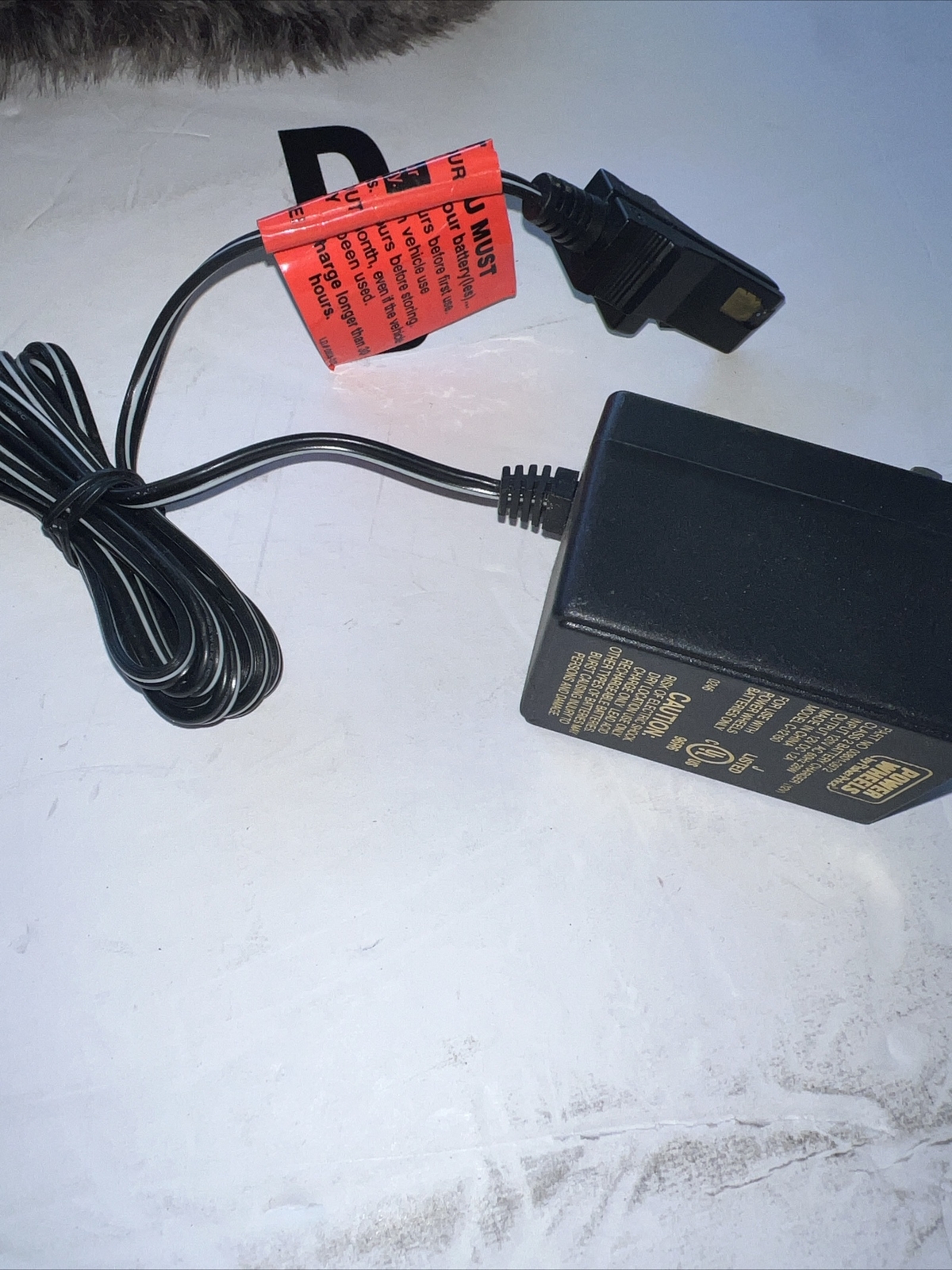 Power Wheels 12v Grey Battery Charger: 00801-0972 – 12V 1A New no box