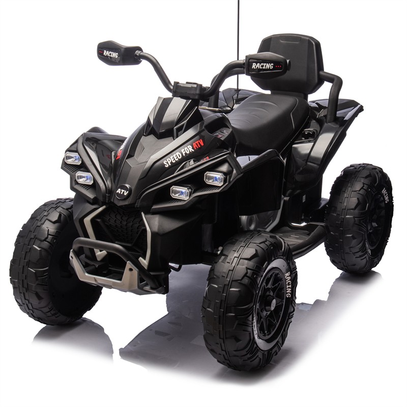 24V Kids Ride On Toy Electric ATV 4-wheel shock absorber 1.24-3.73MPH Aged 3-12