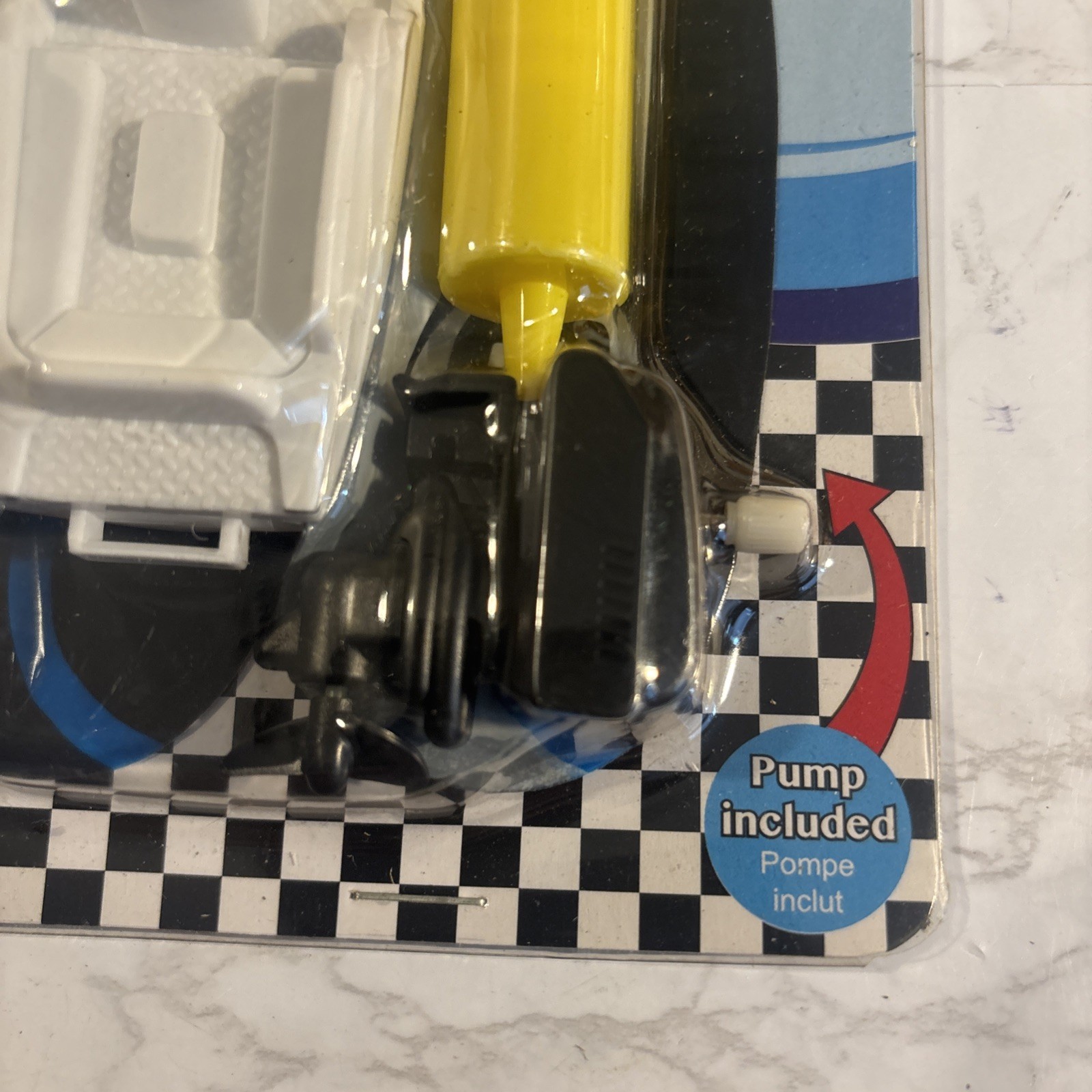 Items 4U! Windup Boat Racer Inflatable Toy Boat (ages 3+) New/Sealed