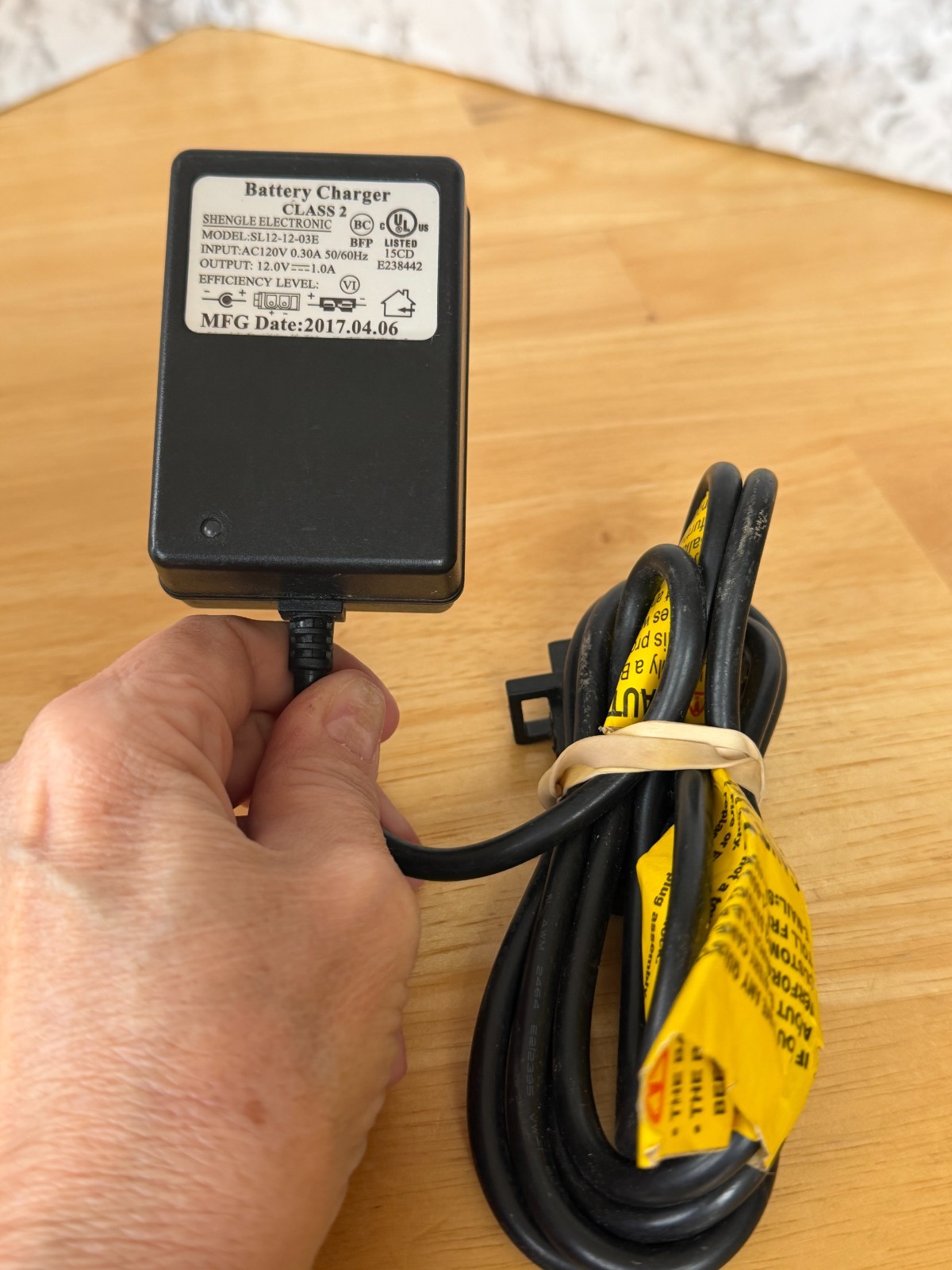 Shengle Electronic Battery Charger Class 2 Model SL12-12-03E