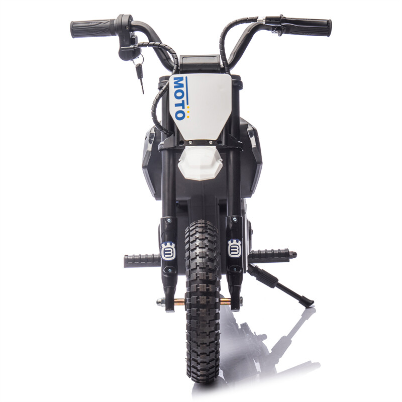 24V Kid Ride On Electric Toy Motocross Motorcycle 200W 3.1-9.32MPH for Aged 5-15